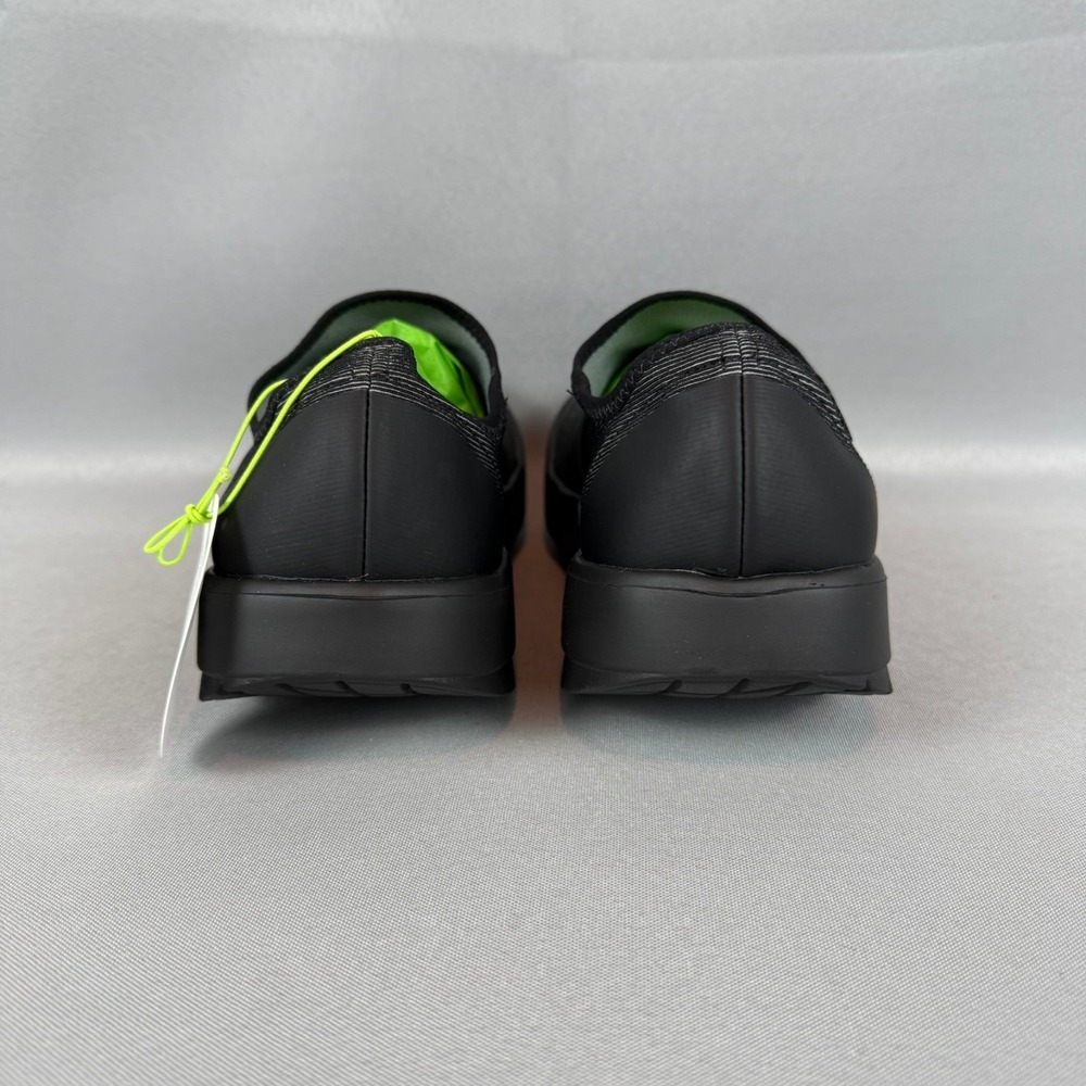 Oofos OOmg Fibre Low Recovery Sneakers Mens 9 Black Gray Slip-On Shoes New NIB - Picture 6 of 8